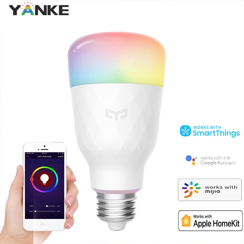 2020 New Yeelight Smart LED Bulb 1S RGB Colorful E27 WIFI APP MiHome Homekit Voice Remote Control Global for Xiaomi Smart APP