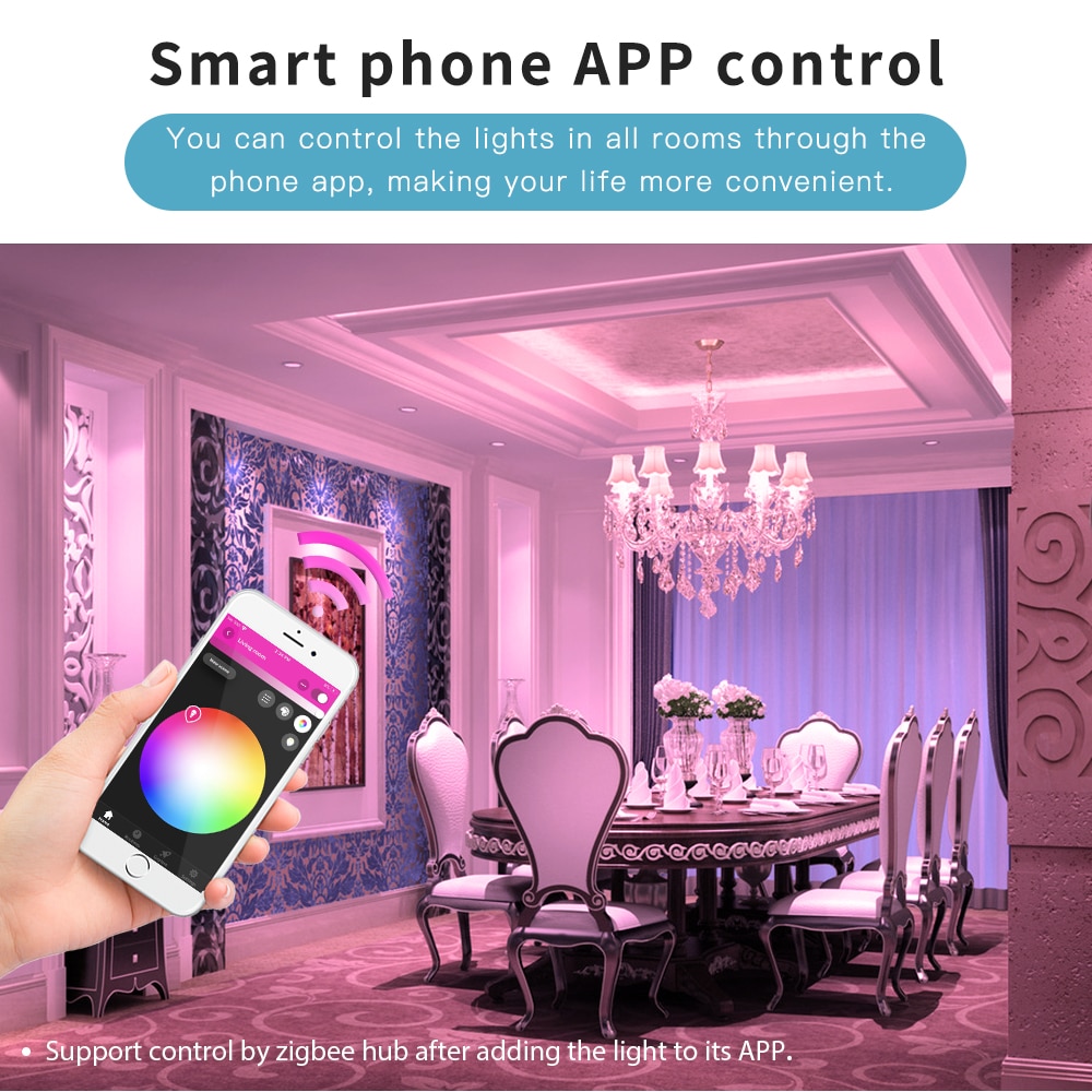 GLEDOPTO-ZigBee-LED-Smart-Bulb-4W-E12-E14-Dimmable-RGBCCT-Color-Change-Candle-Bulbs-Compatible-with-2