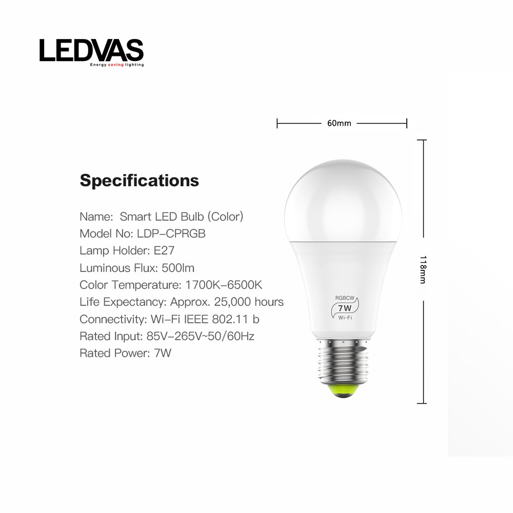 LEDVAS-Wireless-Smart-Light-Bulb-LED-7W-RGB-Magic-Light-E27-Color-desk-lamp-Light-Bulb-4