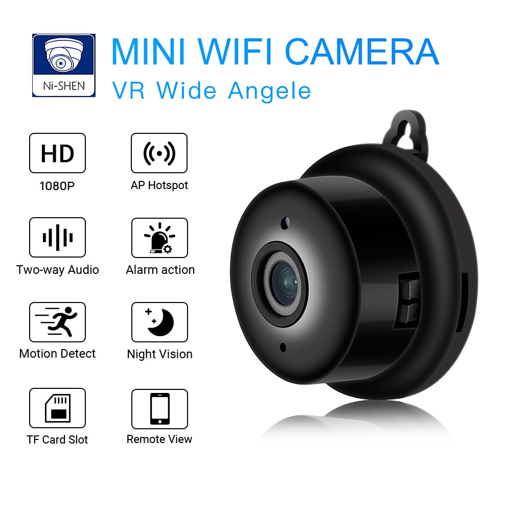 Mini Wifi Camera Smart Auto IR-Cut Night Vision HD...