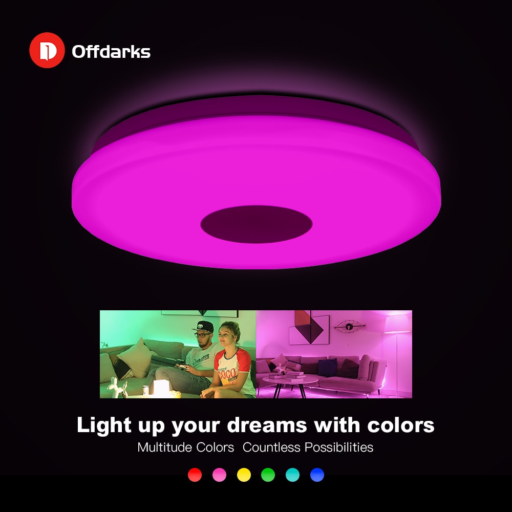 Smart-LED-Ceiling-Light-48W-60W-Application-Remote-Mobile-Control-RGB-Dimming-Color-Kitchen-Living-Room-4