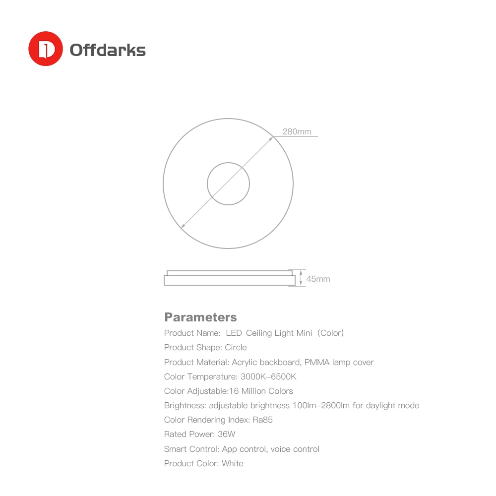 Smart-LED-Ceiling-Light-48W-60W-Application-Remote-Mobile-Control-RGB-Dimming-Color-Kitchen-Living-Room-5