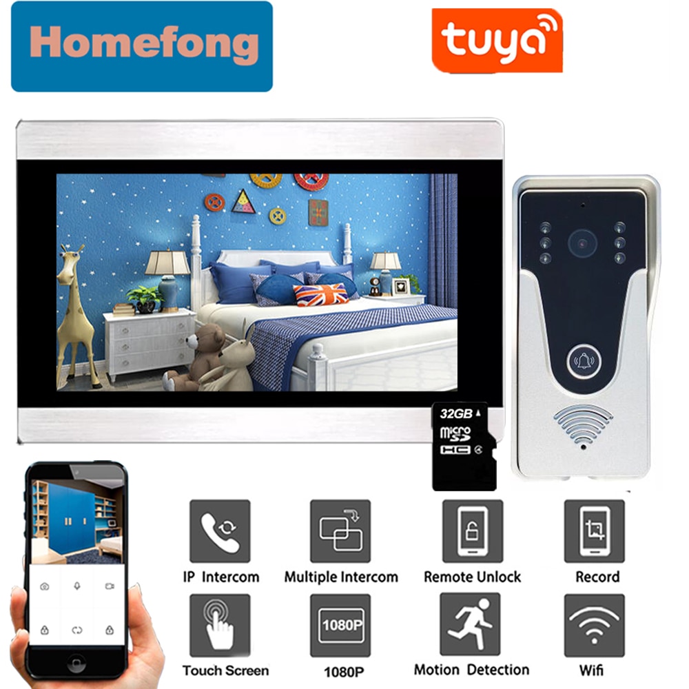 Dragonsview 1080P Wireless Video Intercom Doorbell...