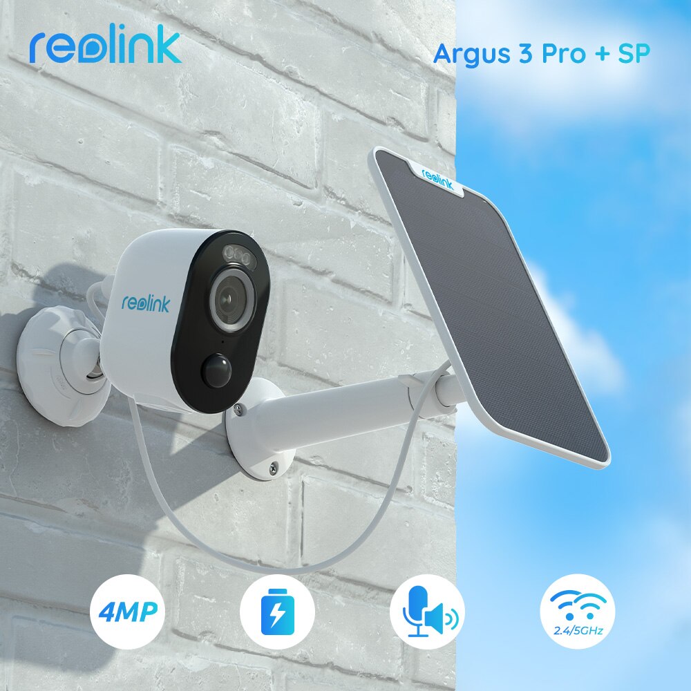 Reolink Argus 3 Pro Battery outdoor Camera 2.4G/5Ghz WiFi Camera...